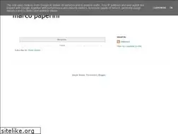 Sites similar to marcopaperini.blogspot.com