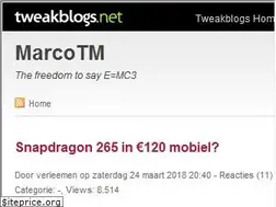 Sites similar to marcotm.tweakblogs.net