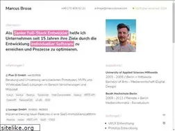 Sites similar to marcusbrose.com