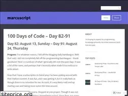 Sites similar to marcuscript.wordpress.com