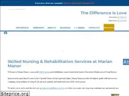 Sites similar to marianmanor.org
