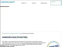 Sites similar to maricopahealthmatters.org