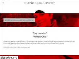 Sites similar to marieannelecoeur.com