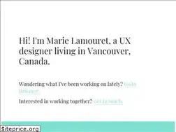 Sites similar to marielamouret.com