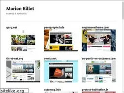 Sites similar to marionbillet.com