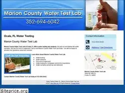 Sites similar to marioncountywatertestlab.com