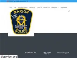 Sites similar to marionpolicedept.com
