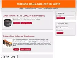 Sites similar to marions-nous.com