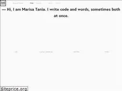 Sites similar to marisatania.com