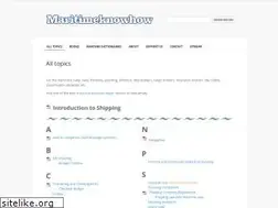 Sites similar to maritimeknowhow.com