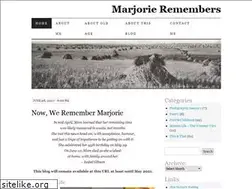 Sites similar to marjorieremembers.com