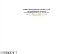Sites similar to markanthonyproperties.co.za