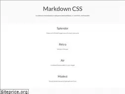 Sites similar to markdowncss.github.io