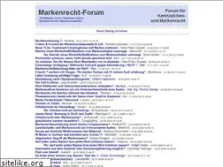 Sites similar to markenrecht-forum.de