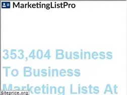 Sites similar to marketinglistpro.com