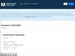 Sites similar to marketingphdjobs.org