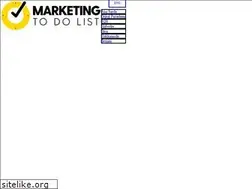 Sites similar to marketingtodolist.com