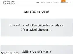 Sites similar to marketingtoolsforartists.com