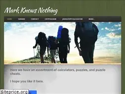 Sites similar to markknowsnothing.weebly.com