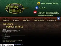 Sites similar to markleybilliards.com