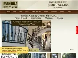 Sites similar to marquezironworks.com