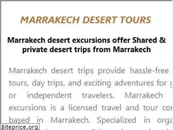Sites similar to marrakech-desert-excursions.com