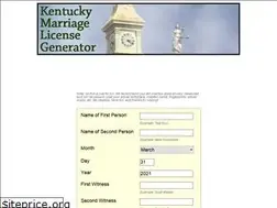 Sites similar to marriagelicensegenerator.com
