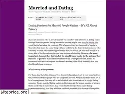 Sites similar to marriedanddating.net