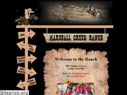 Sites similar to marshallcreekranch.com