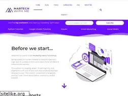 Sites similar to martechwithme.com