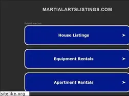 Sites similar to martialartslistings.com
