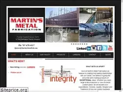 Sites similar to martinsmetalfab.com