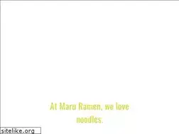 Sites similar to maruramen.com