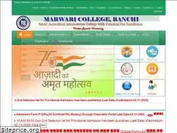 Sites similar to marwaricollegeranchi.ac.in