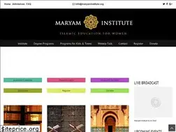 Sites similar to maryaminstitute.org