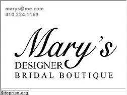 Sites similar to marys.com