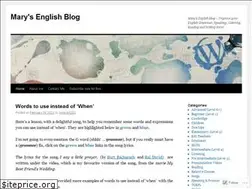Sites similar to marysenglishblog.com