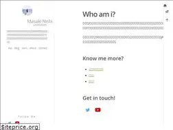 Sites similar to masakinishi.com