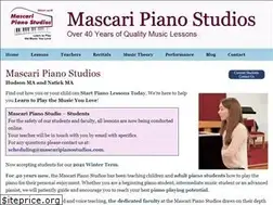 Sites similar to mascaripianostudios.com