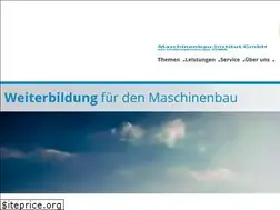 Sites similar to maschinenbau-institut.de