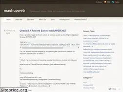 Sites similar to mashupweb.wordpress.com