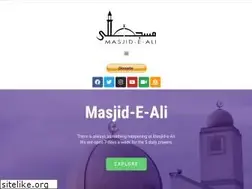 Sites similar to masjid-e-ali.org