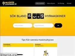 Sites similar to maskinuthyrare.se