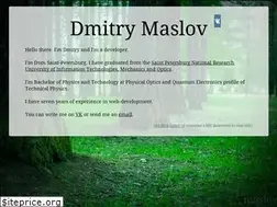 Sites similar to maslov.co