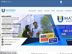 Sites similar to masoemuniversity.ac.id