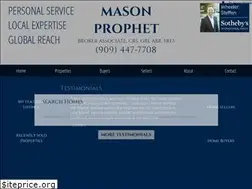 Sites similar to masonprophet.com