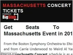 Sites similar to massachusettsconcerts.net