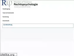 Sites similar to master-rechtspsychologie.de