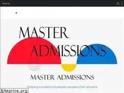 Sites similar to masteradmissions.com