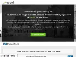 Sites similar to masterarbeit-ghostwriting.de